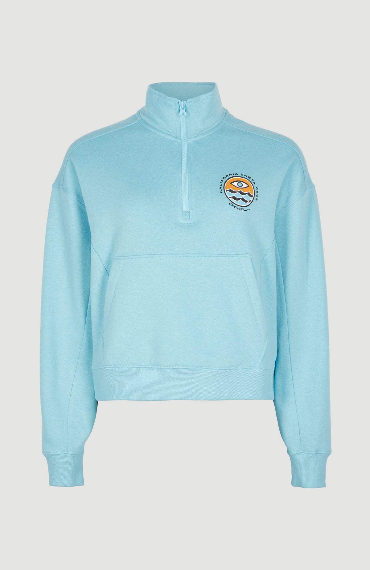 Cove Half Zip Crew Sweatshirt | Blue Topaz