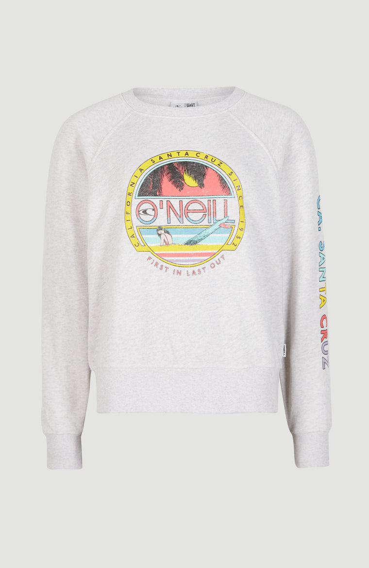 Cult Shift Crew Sweatshirt | White Melange