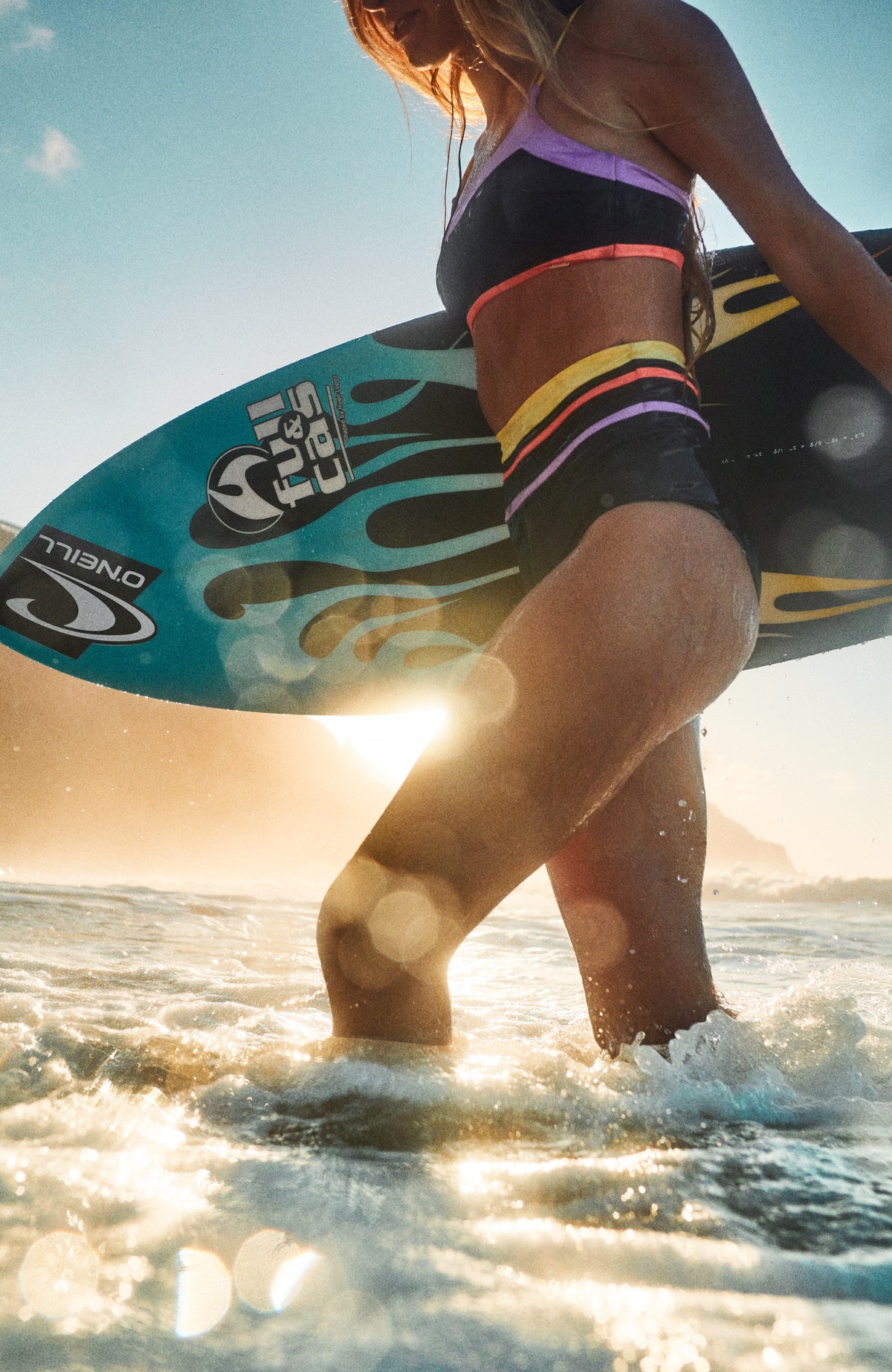 Cori - Talaia Bralette Bikini Set | Black Multi 2