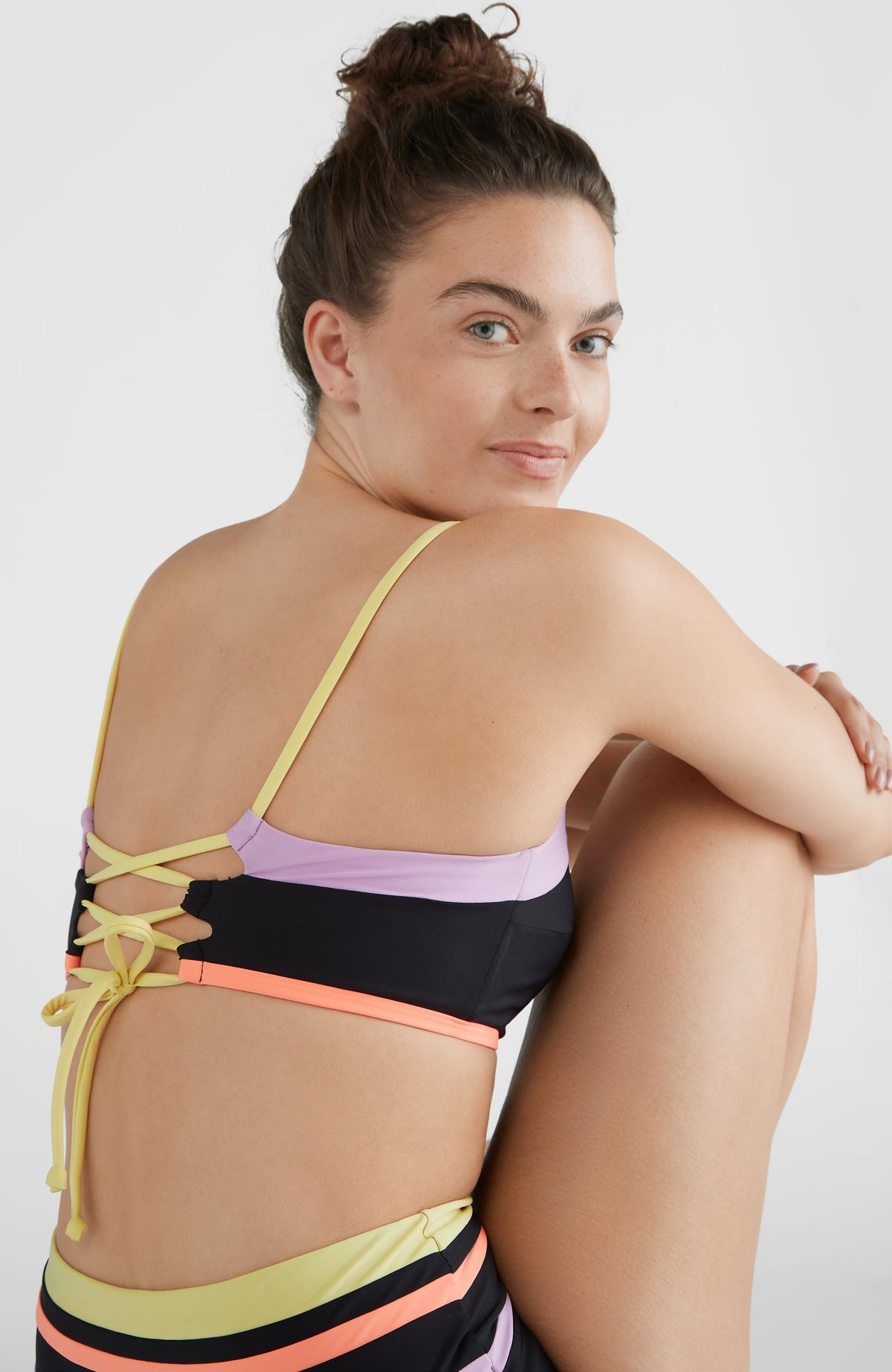 Cori - Talaia Bralette Bikini Set | Black Multi 2