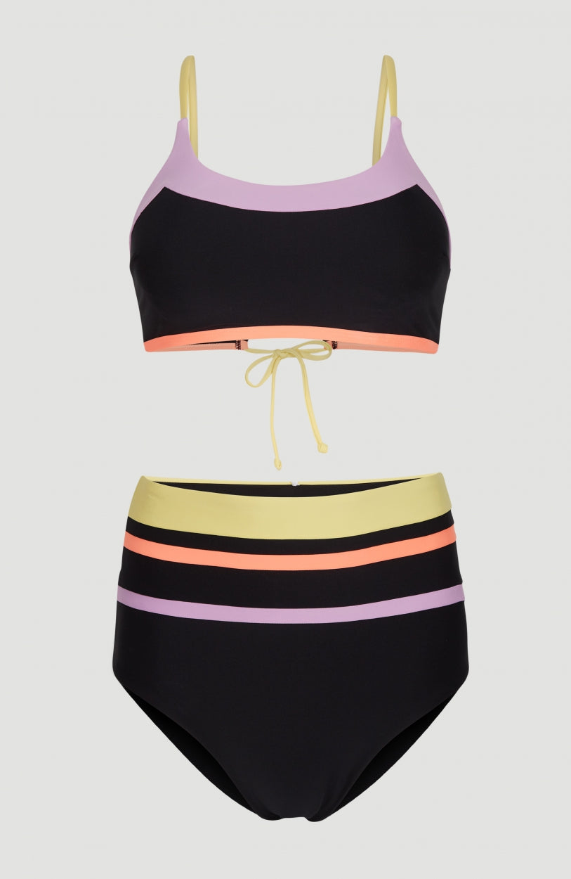 Cori - Talaia Bralette Bikini Set | Black Multi 2