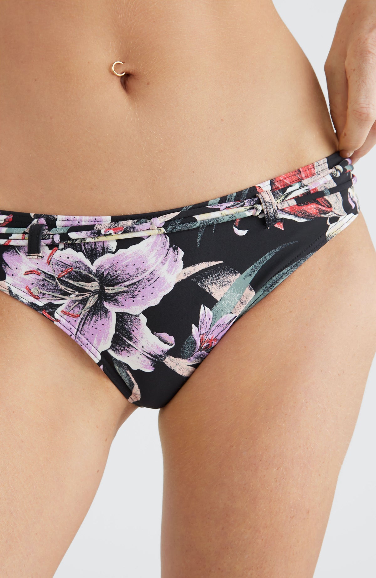 Cruz Bikini Bottom | Black AO 1