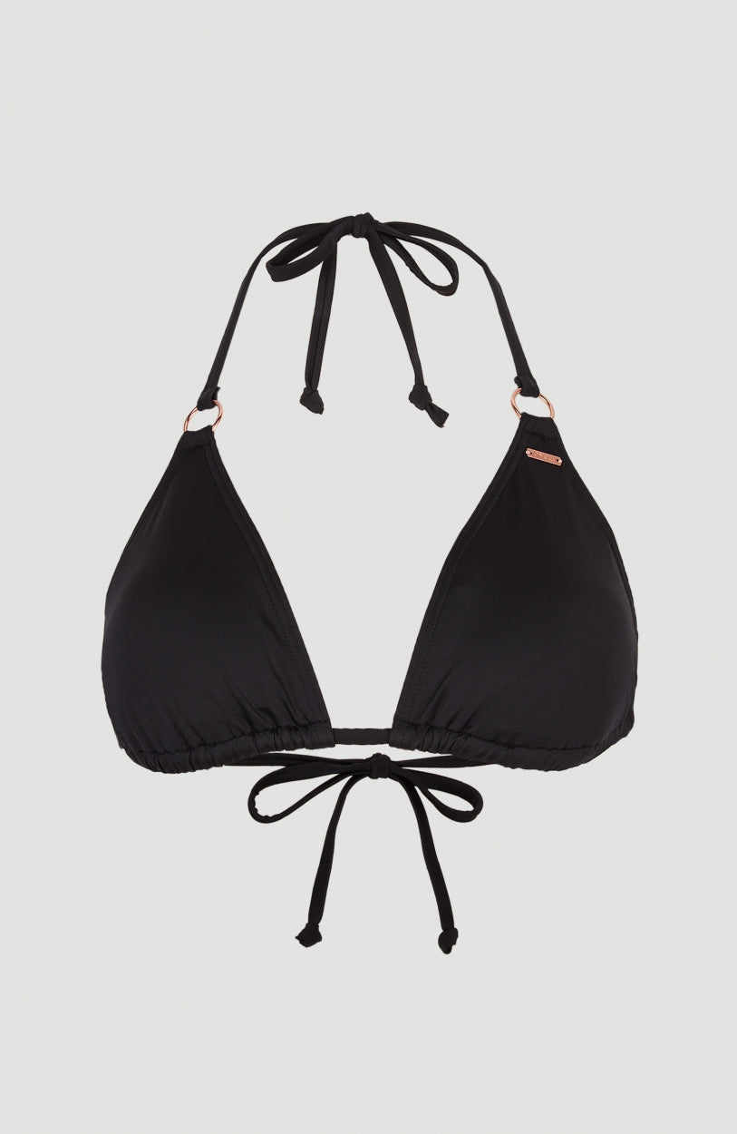 Capri Triangle Bikini Top | Black Out