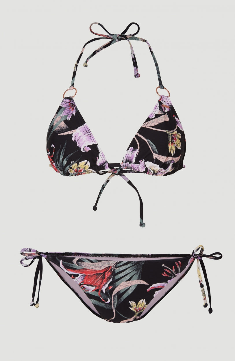 Capri - Bondey Triangle Bikini Set | Black AO 1