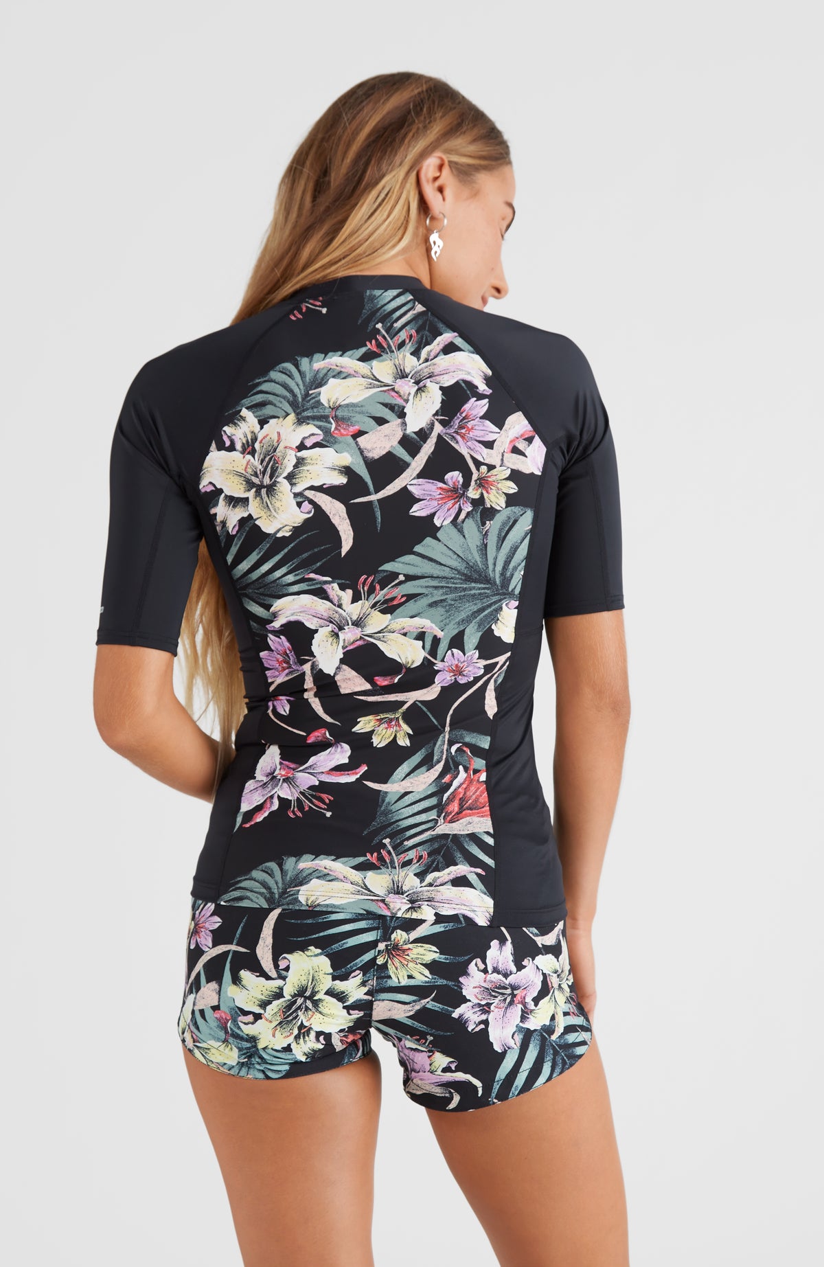 Anglet Shortsleeve Skin with All Over Print | Black AO 1