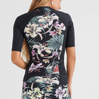 Anglet Shortsleeve Skin with All Over Print | Black AO 1