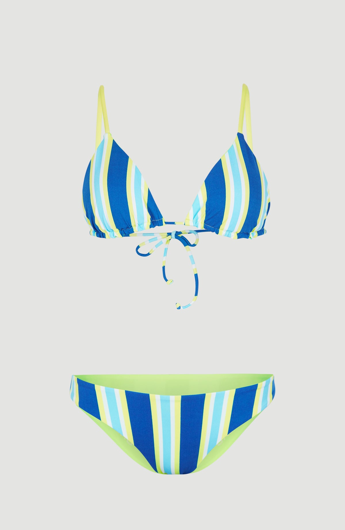 Drift Rockley Revo Triangle Bikini Set | Blue Towel Stripe