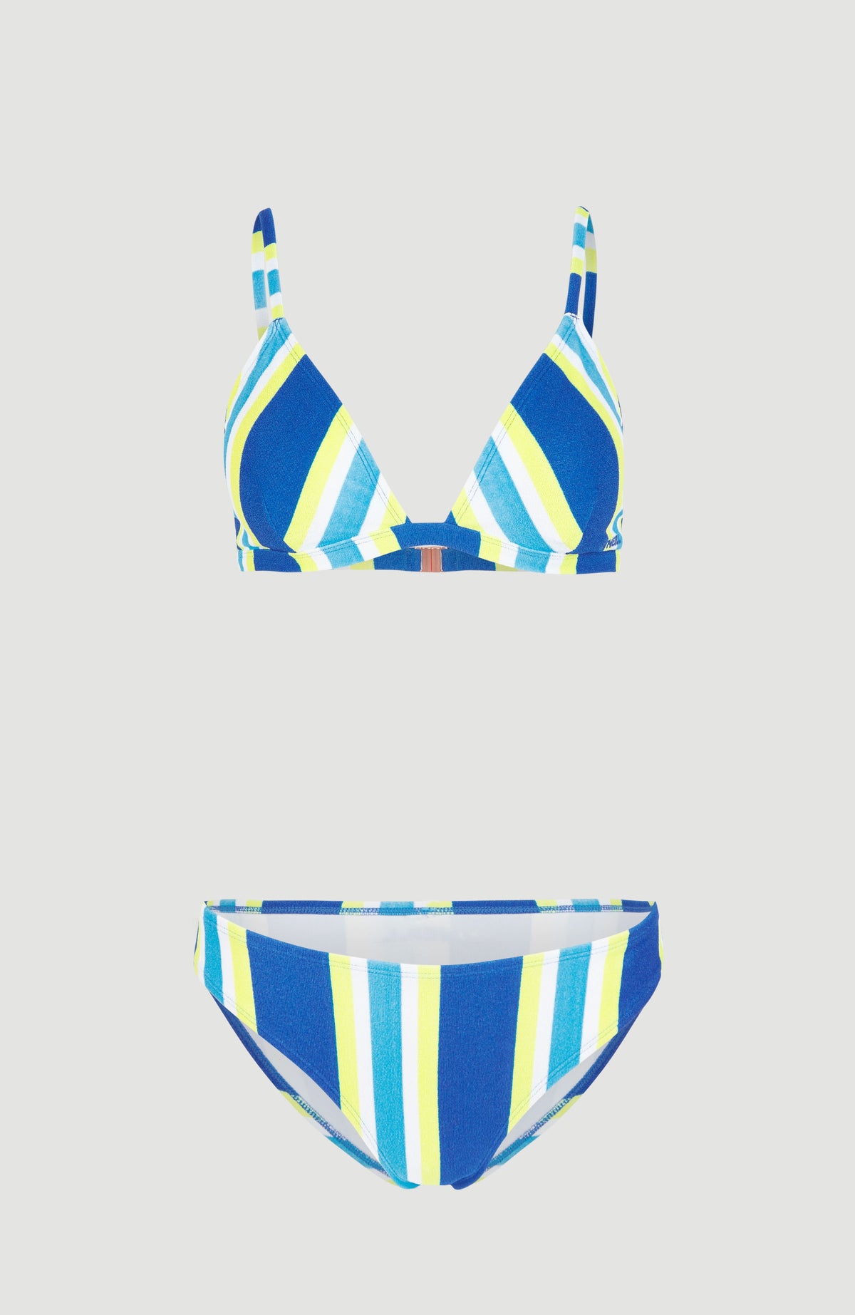 Alia - Cruz Triangle Bikini Set | Blue Towel Stripe