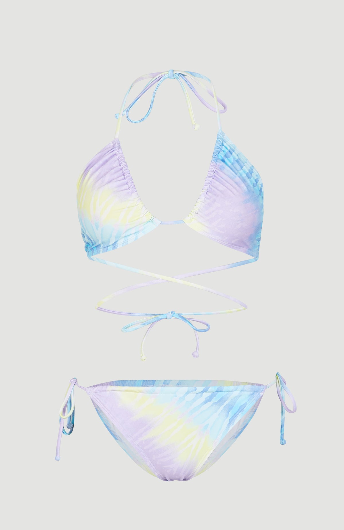 Kat Becca Women Of The Wave Triangle Bikini Set | Blue Tie Dye