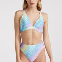 Hyperfreak Women Of The Wave Longline Triangle Bikini Set | Blue Tie Dye