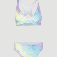 Hyperfreak Women Of The Wave Longline Triangle Bikini Set | Blue Tie Dye
