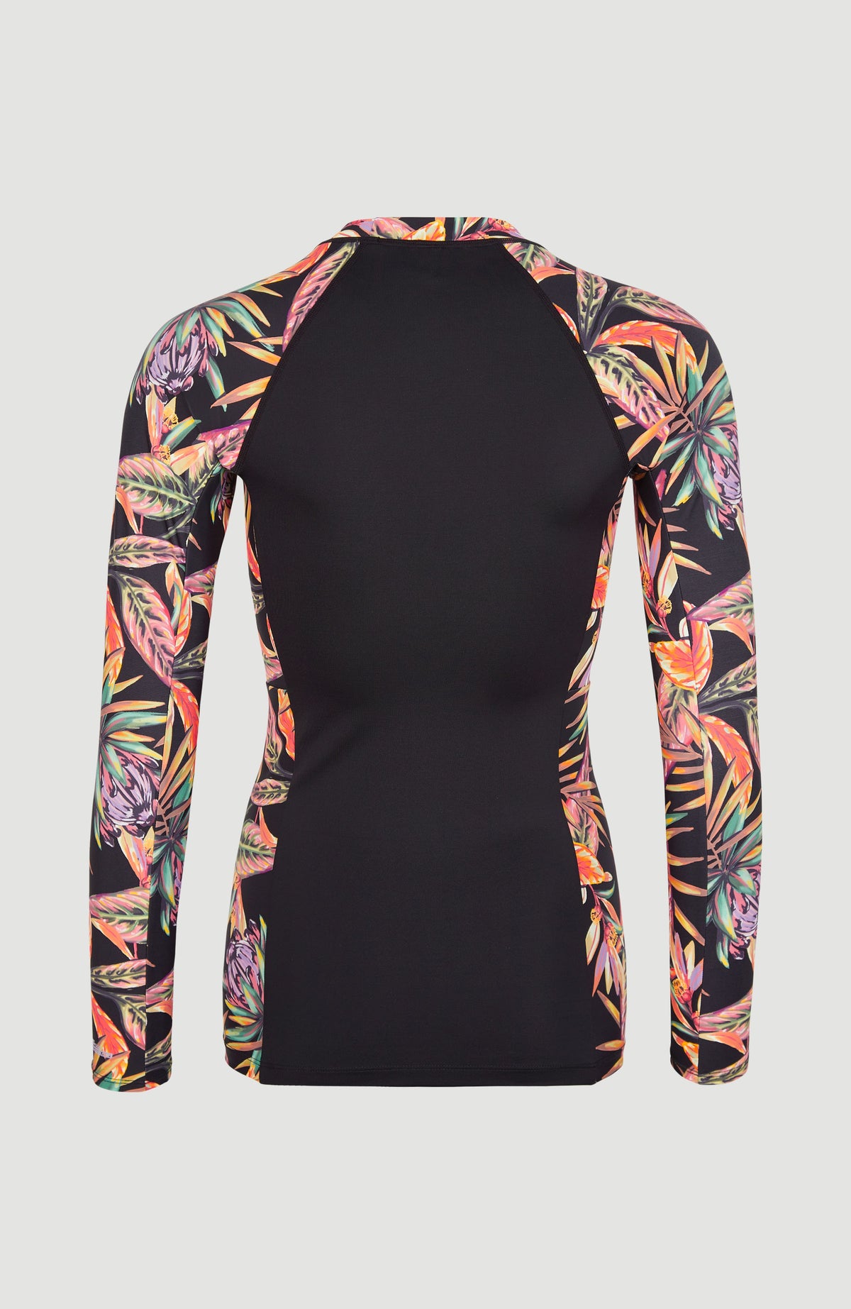 Anglet Longsleeve UPF 50+ Sun Shirt Skin | Black Tropical Flower
