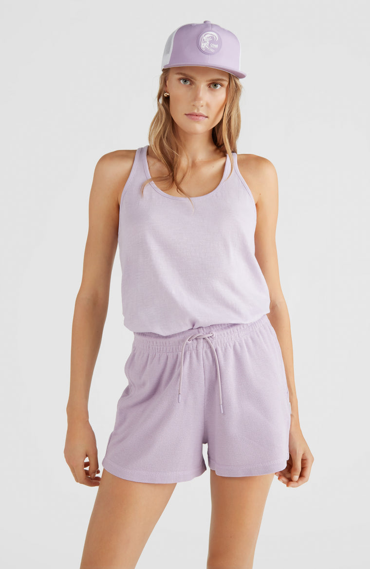 Button Back Tanktop | Lavendar Frost