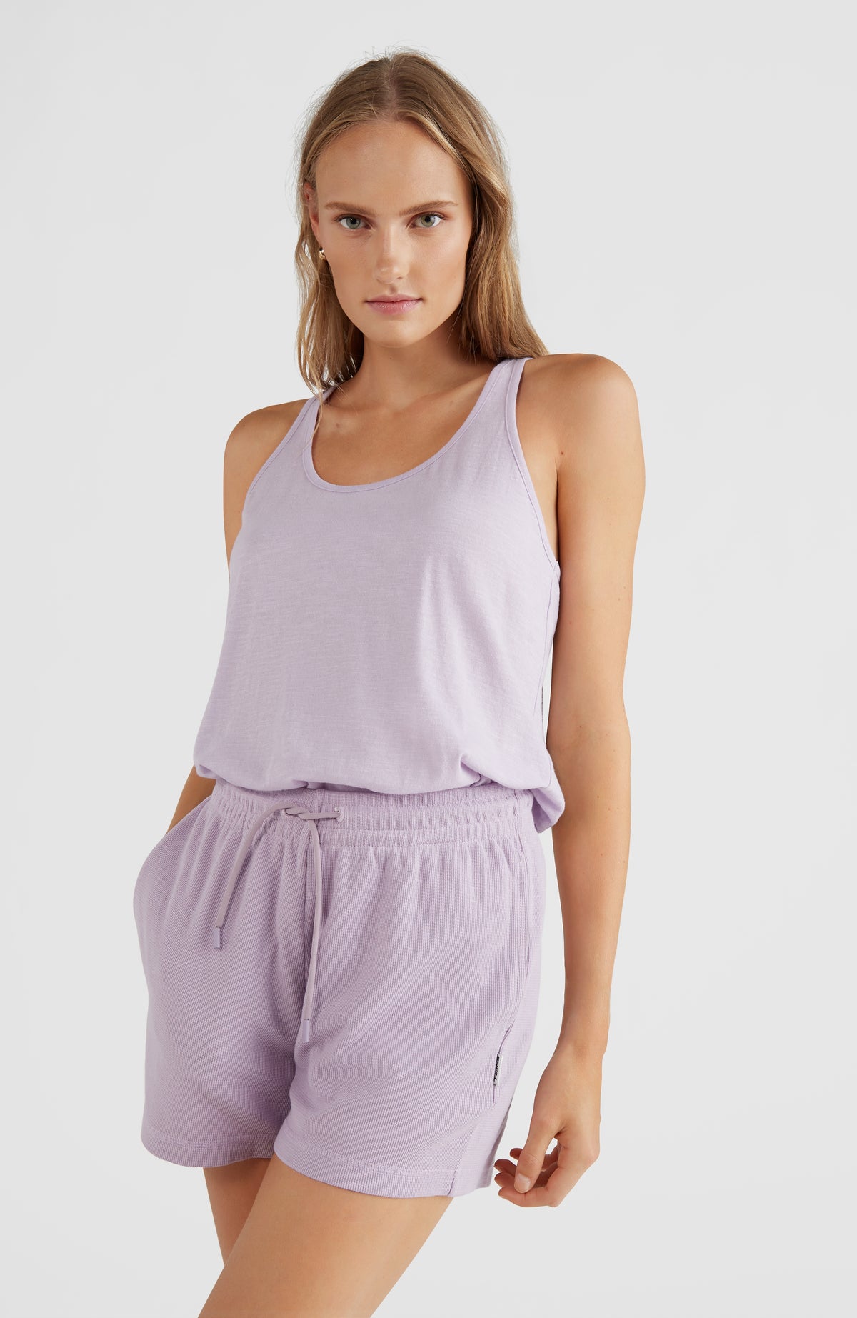 Button Back Tanktop | Lavendar Frost