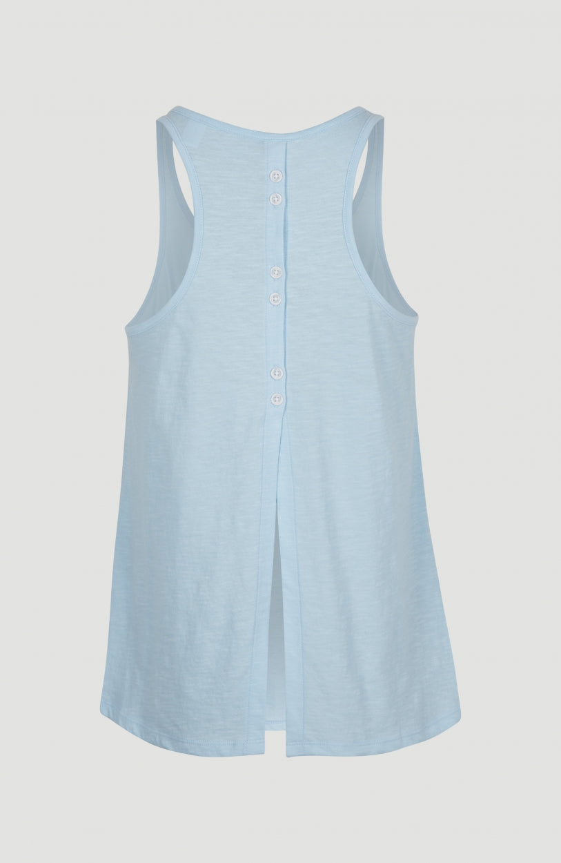 Button Back Tanktop | Cerulean