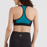 Active Sport Top | Black Out Colour Block
