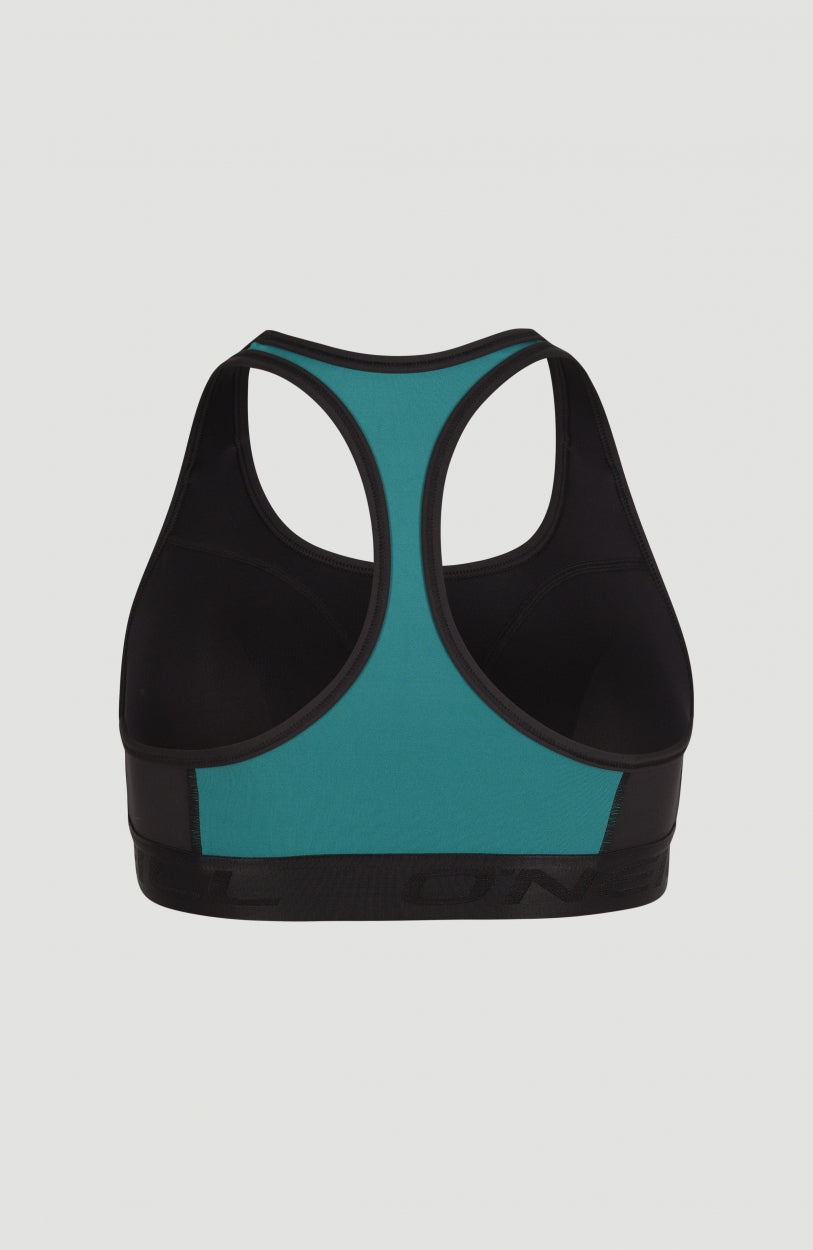 Active Sport Top | Black Out Colour Block