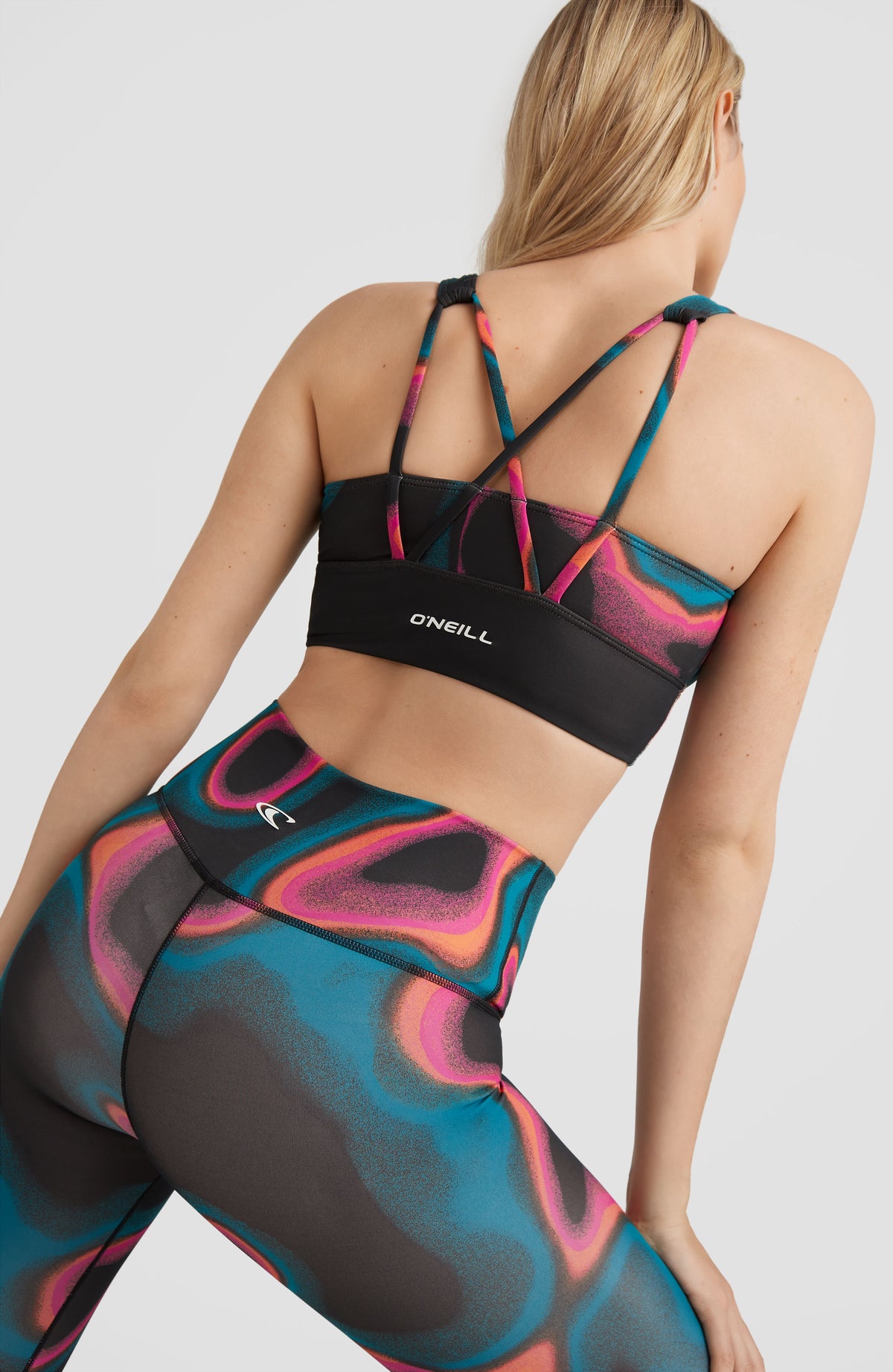 Yoga Sport Top | Black Heat Map