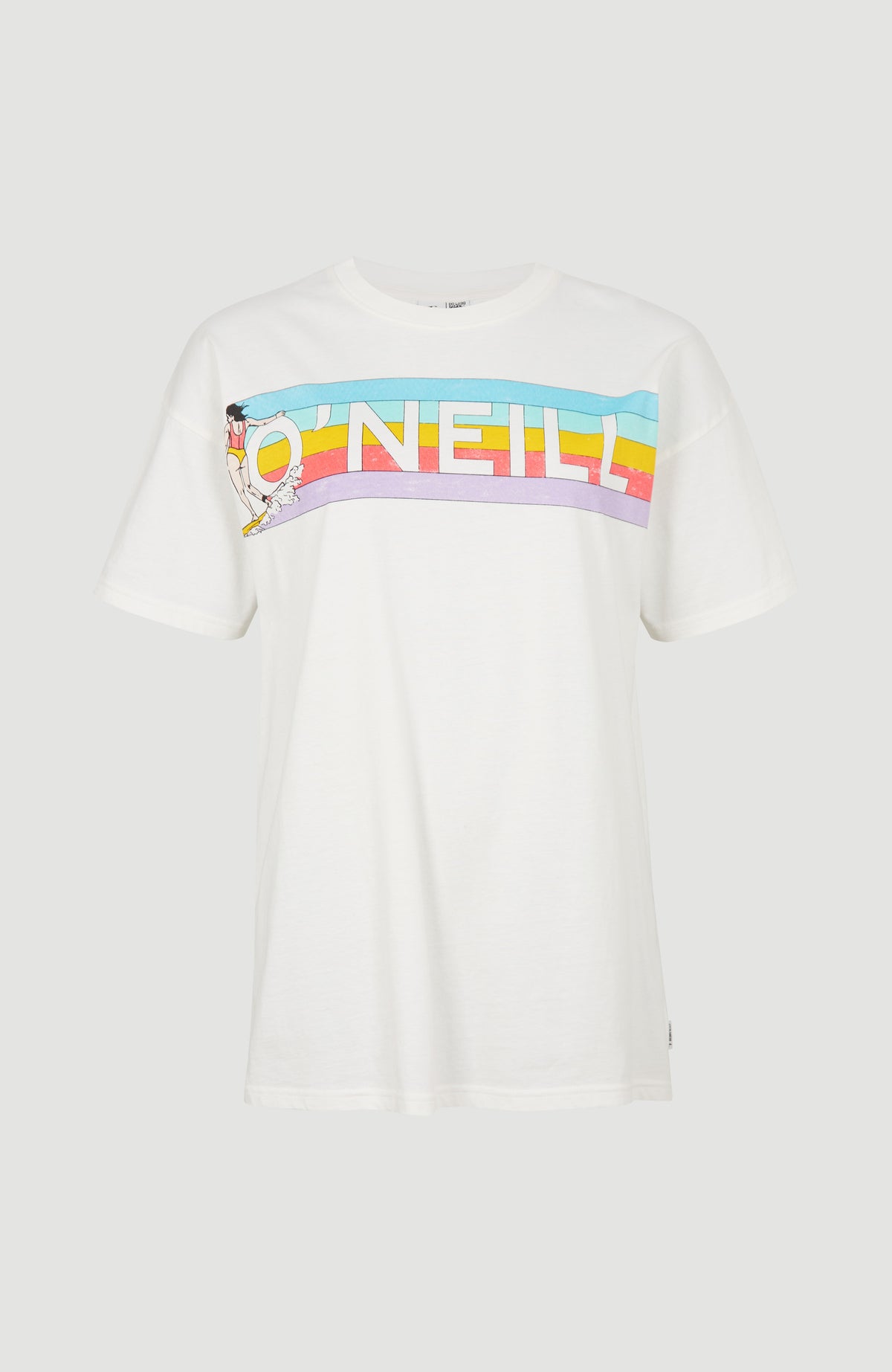 Connective Graphic Long T-Shirt | Snow White