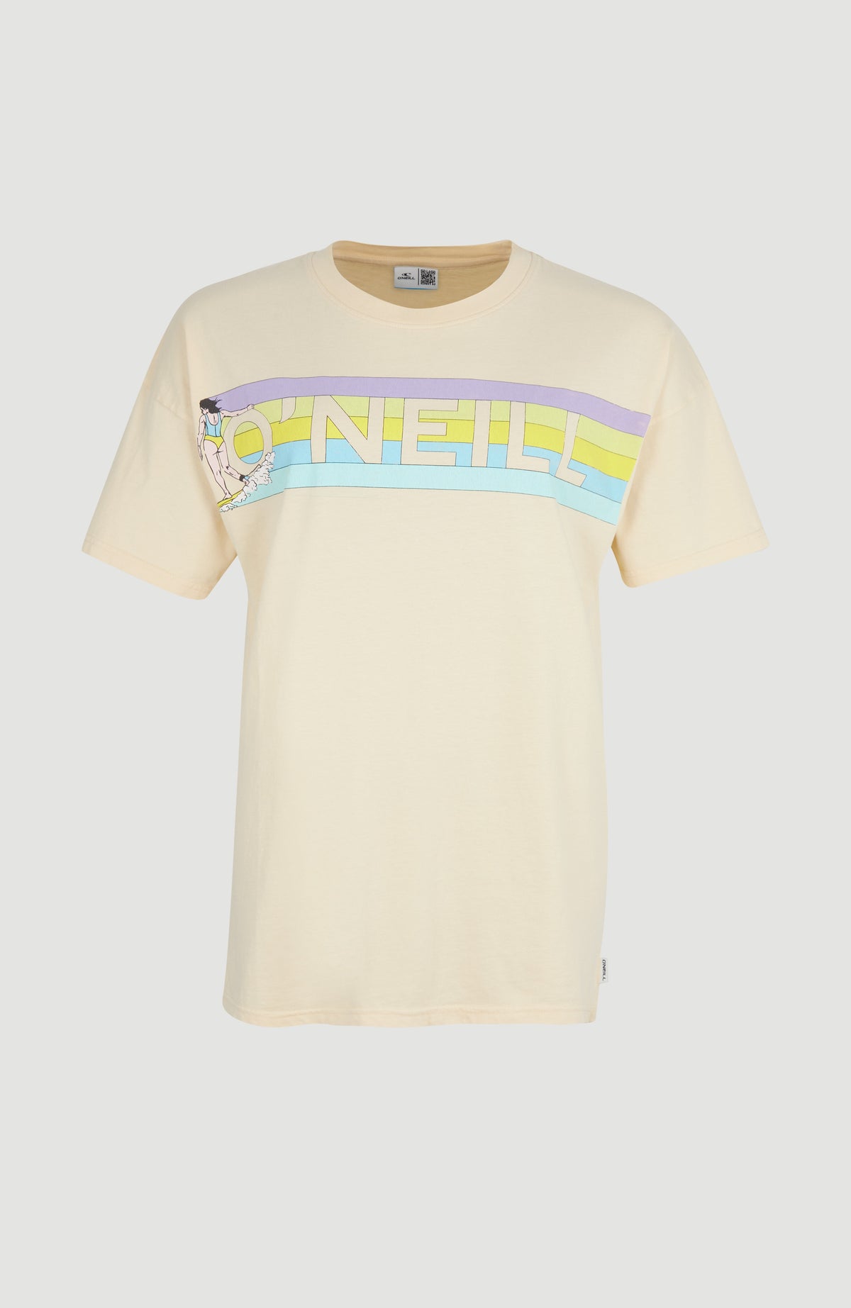 Connective Graphic Long T-Shirt | Bleached Sand