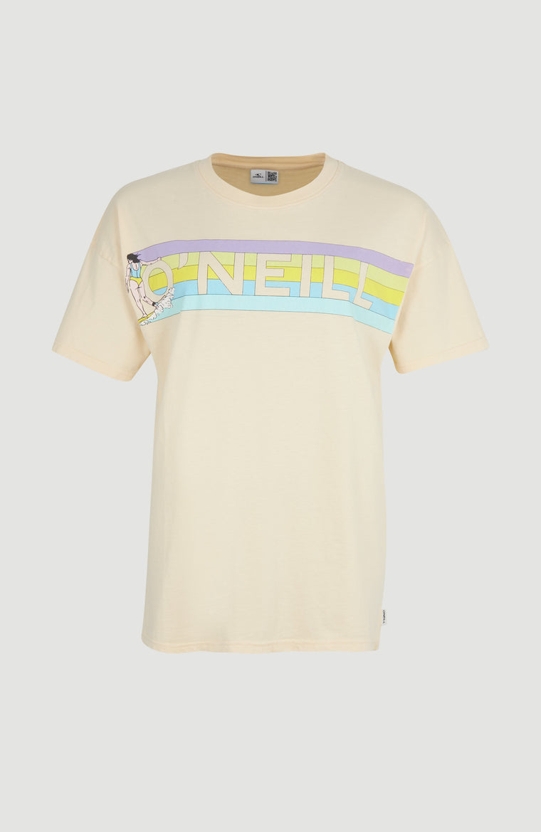 Connective Graphic Long T-Shirt | Bleached Sand