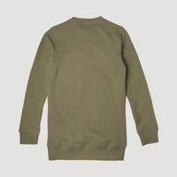 All Year Crew Sweatshirt | Olive Leaves -A