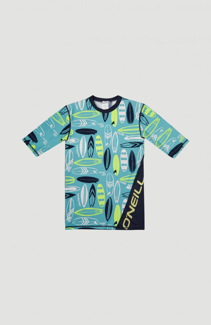 All Over Print Shortsleeve Skin | Blue With Yellow