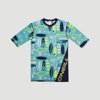 All Over Print Shortsleeve Skin | Blue With Yellow