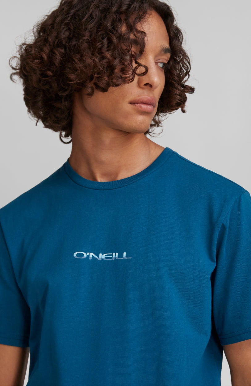 Retro Sunset T-Shirt | Moroccan Blue