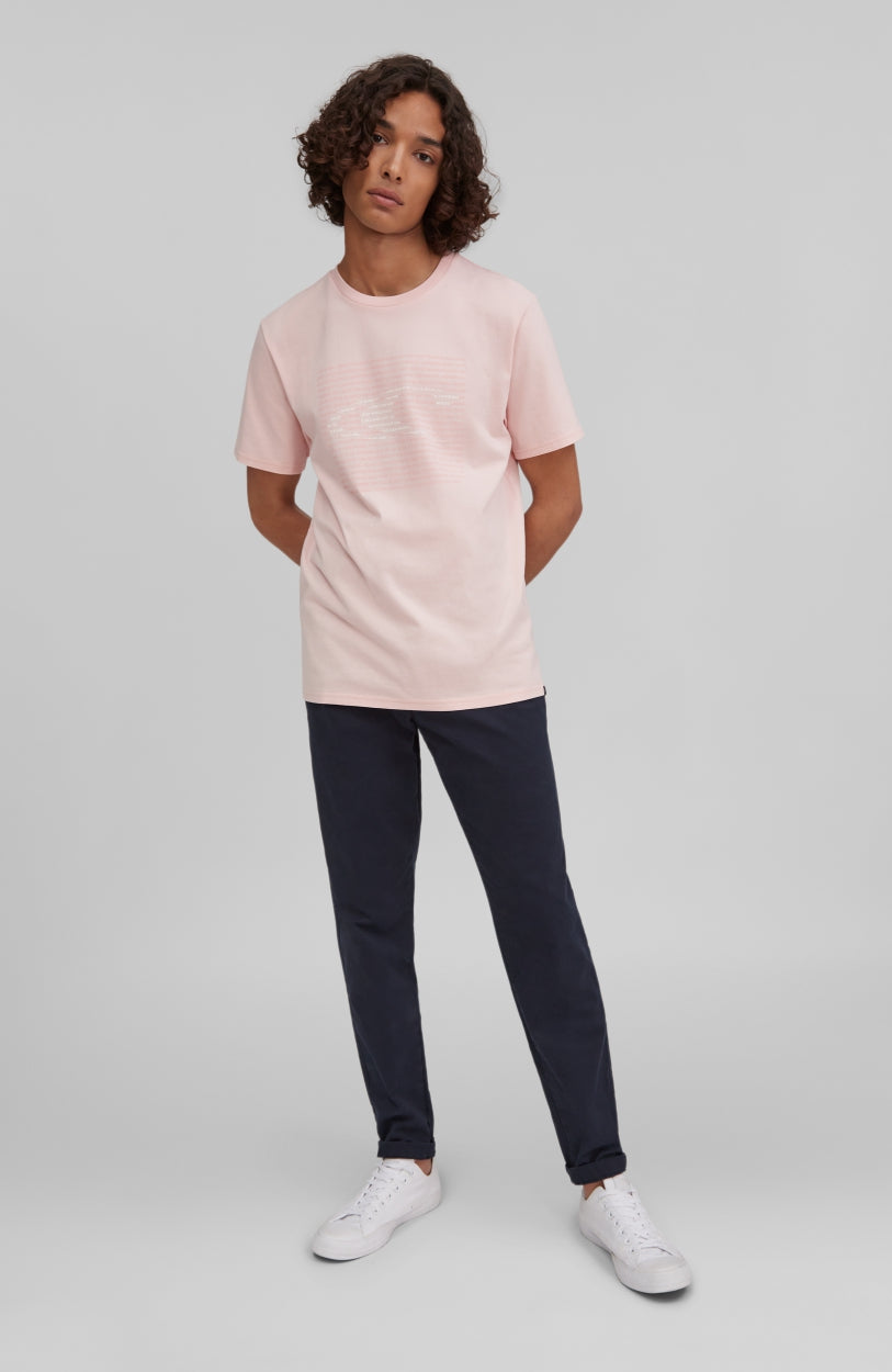 Abstract Wave T-Shirt | Crystal Rose