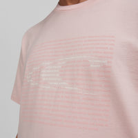 Abstract Wave T-Shirt | Crystal Rose