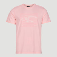 Abstract Wave T-Shirt | Crystal Rose