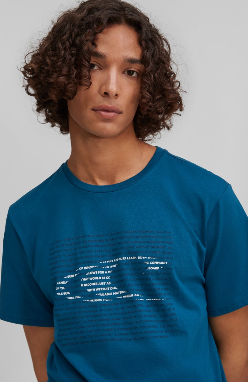 Abstract Wave T-Shirt | Moroccan Blue