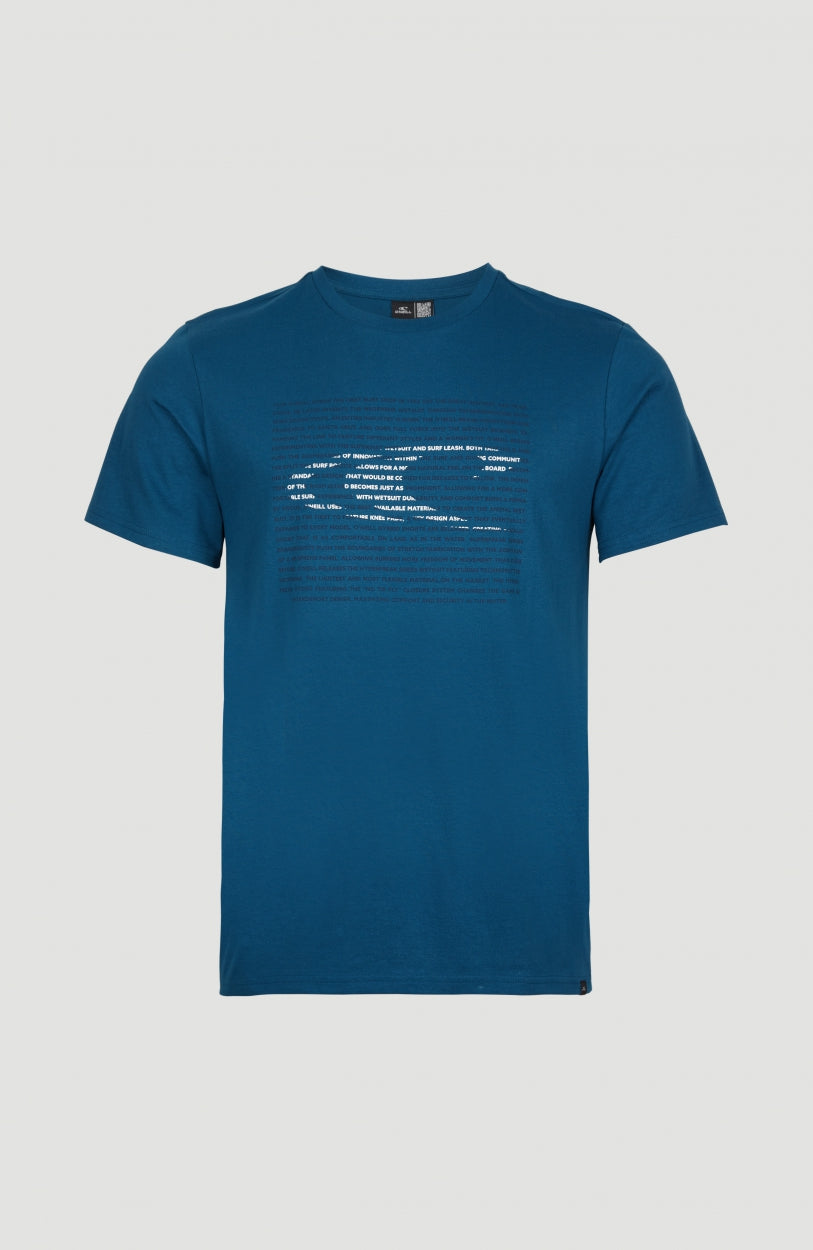Abstract Wave T-Shirt | Moroccan Blue