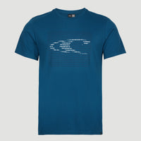 Abstract Wave T-Shirt | Moroccan Blue