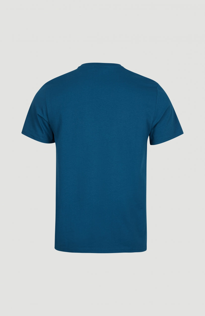 Abstract Wave T-Shirt | Moroccan Blue