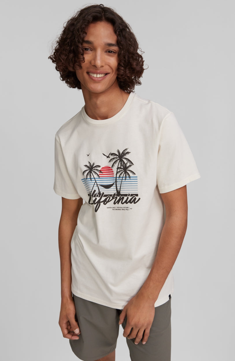 California Beach T-Shirt | Egret -A