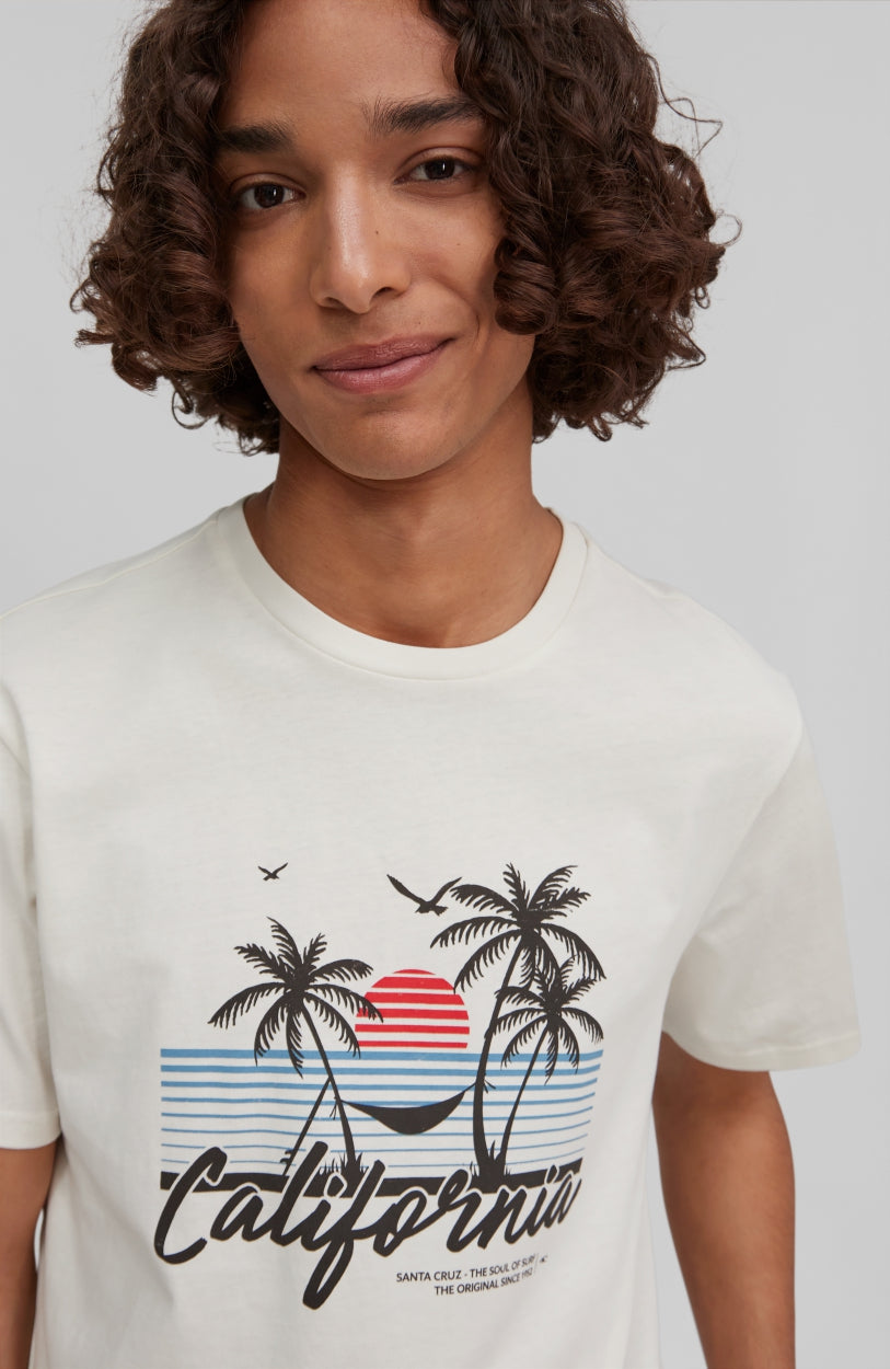California Beach T-Shirt | Egret -A