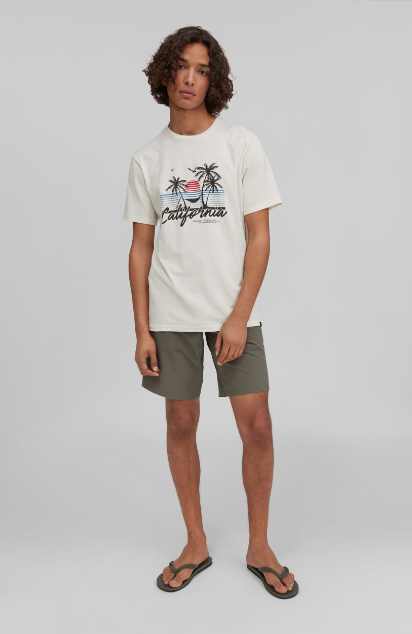 California Beach T-Shirt | Egret -A