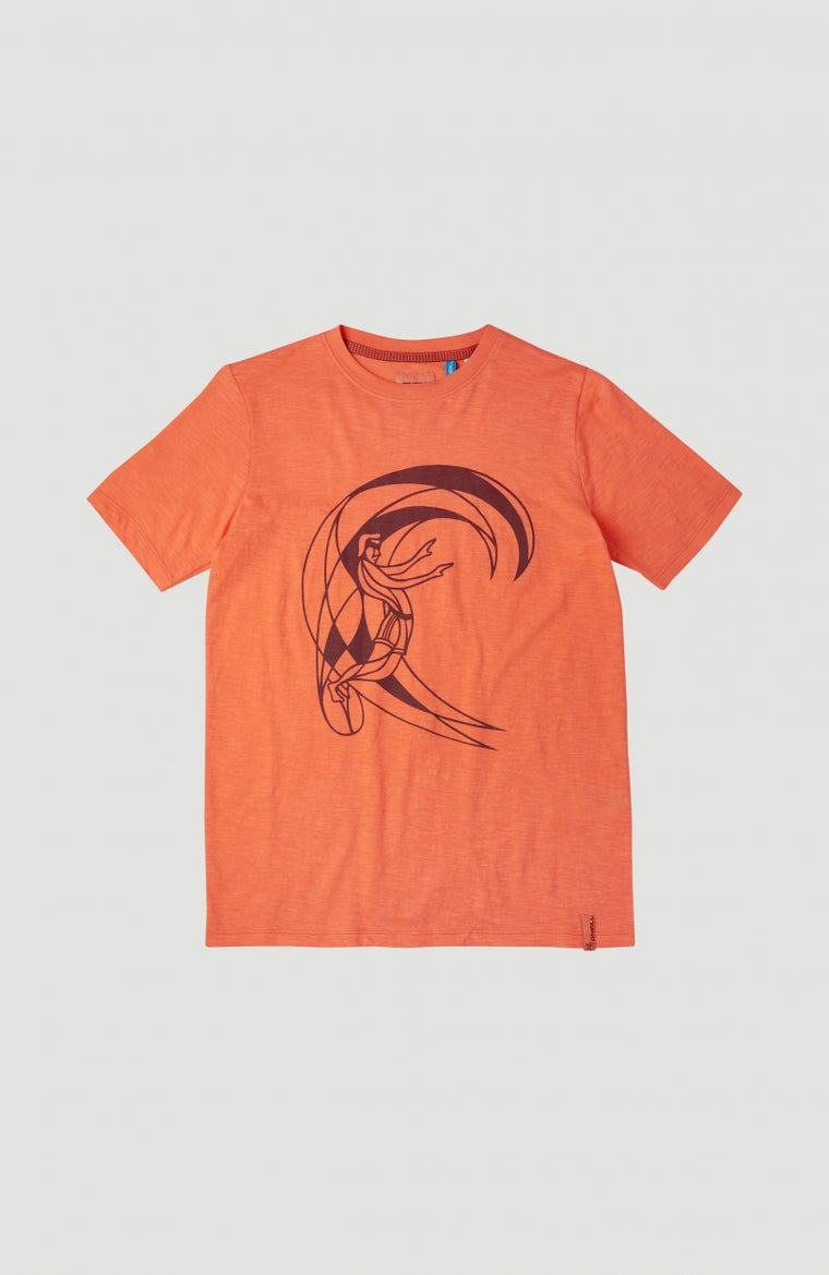Circle Surfer Shortsleeve T-Shirt | Living Coral -A