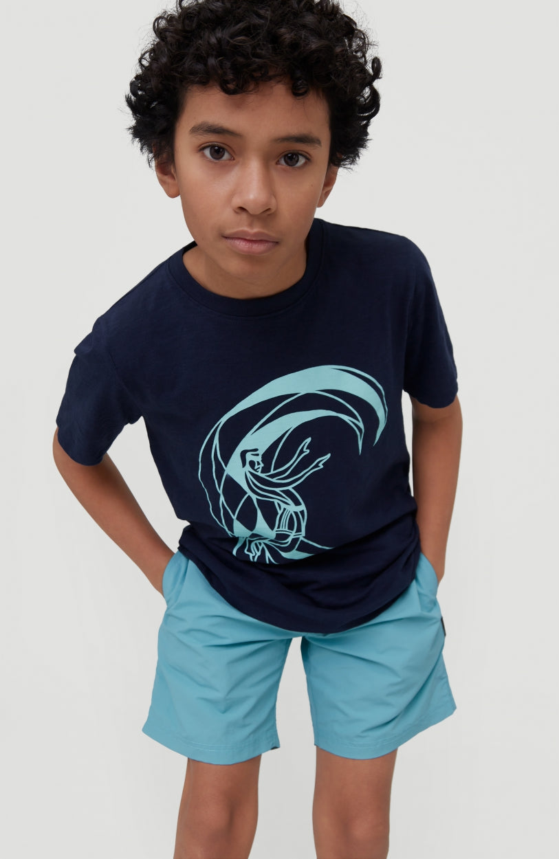 Circle Surfer Shortsleeve T-Shirt | Ink Blue -A