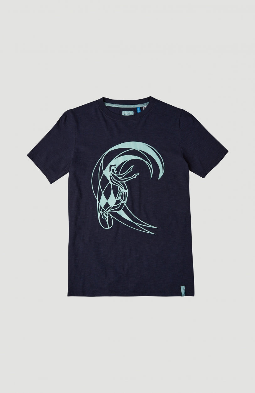 Circle Surfer Shortsleeve T-Shirt | Ink Blue -A
