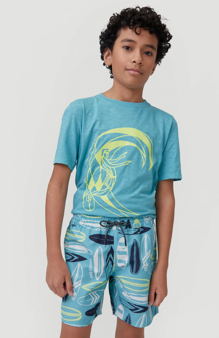 Circle Surfer Shortsleeve T-Shirt | Aqua Sea -A