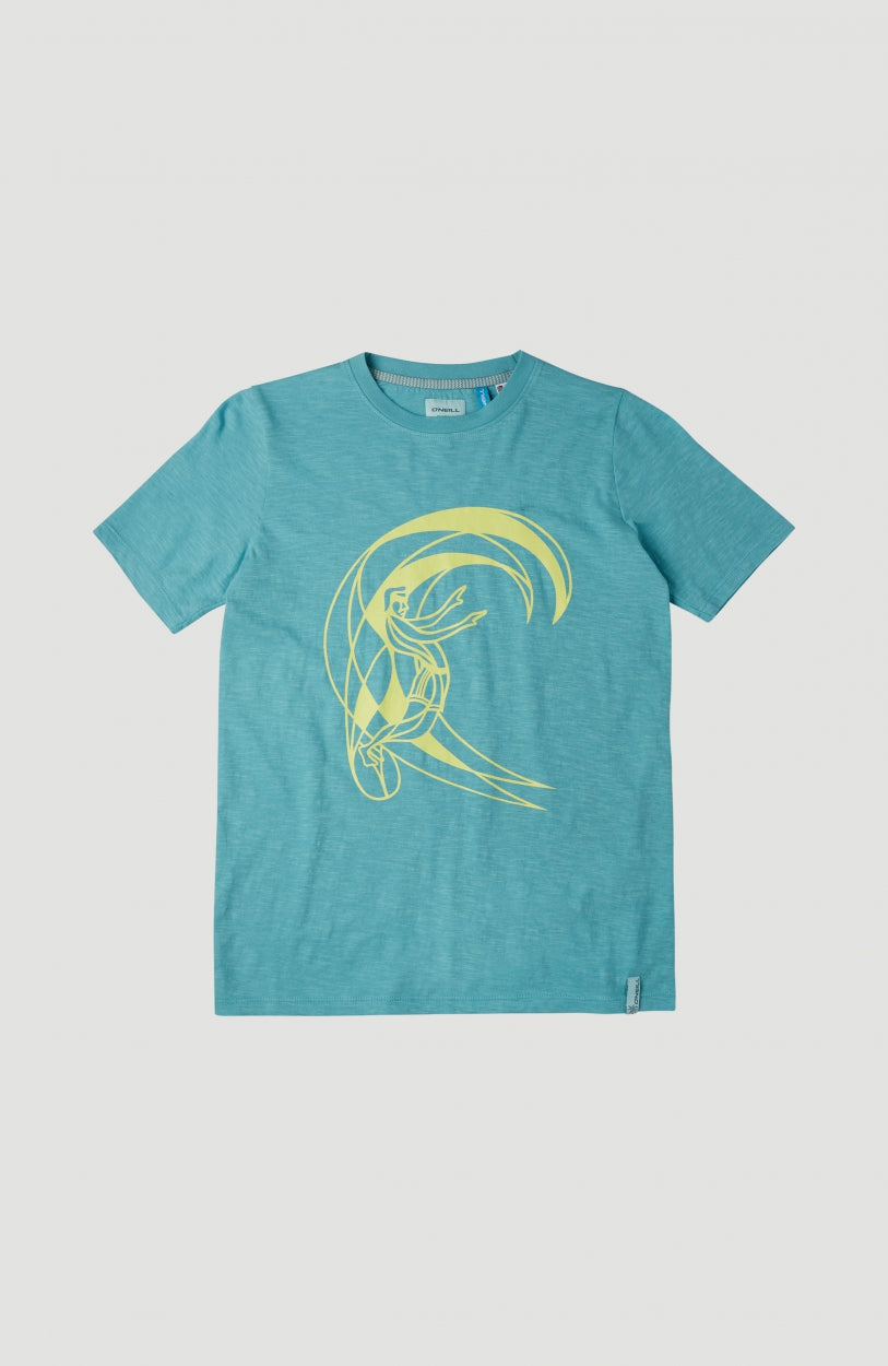 Circle Surfer Shortsleeve T-Shirt | Aqua Sea -A