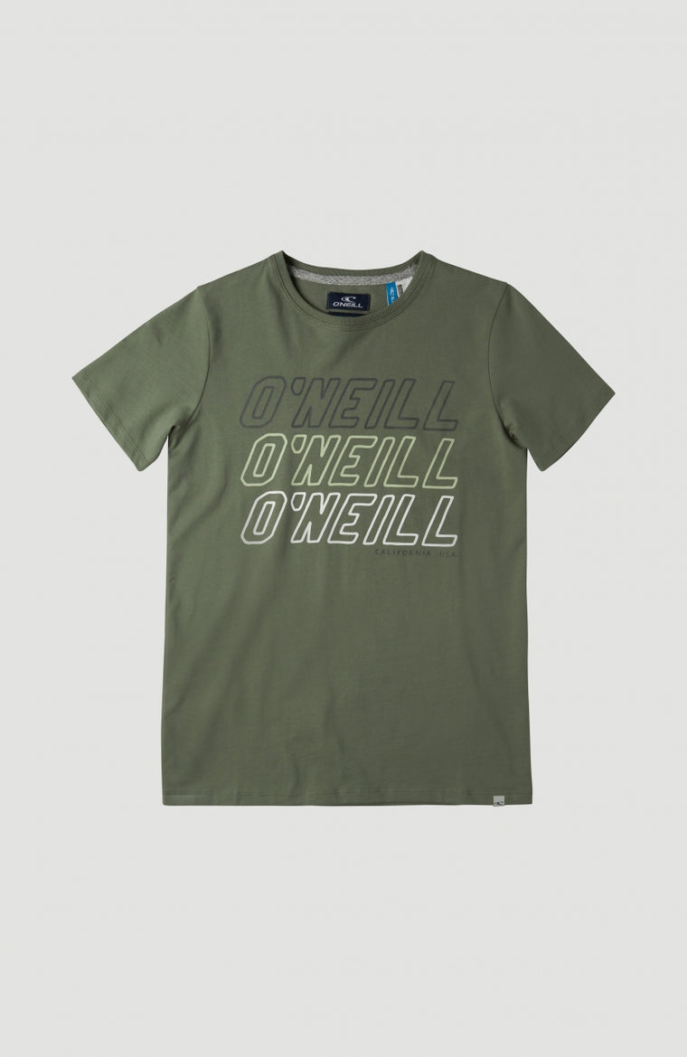 All Year Shortsleeve T-Shirt | Olive Leaves -A