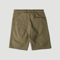 All Year Round Jog Shorts | Olive Leaves -A