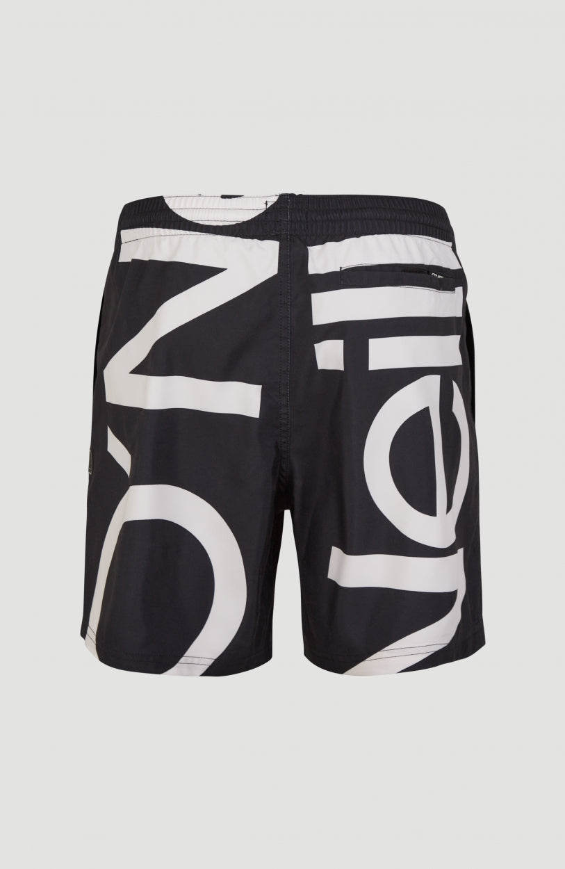 Cali Zoom Shorts | Black With White