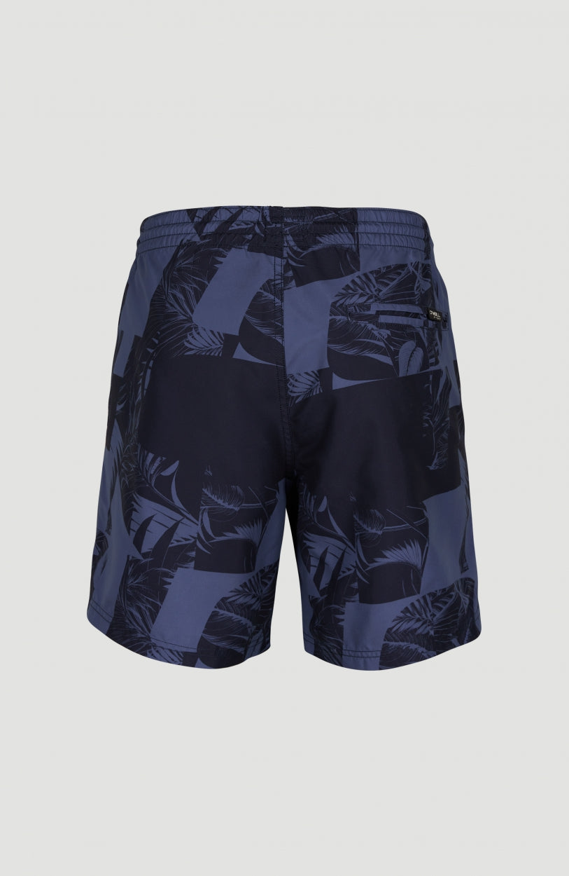 Cali Floral 2 Shorts | Blue With Blue
