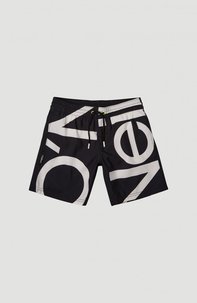 Cali Zoom Shorts | Black With White