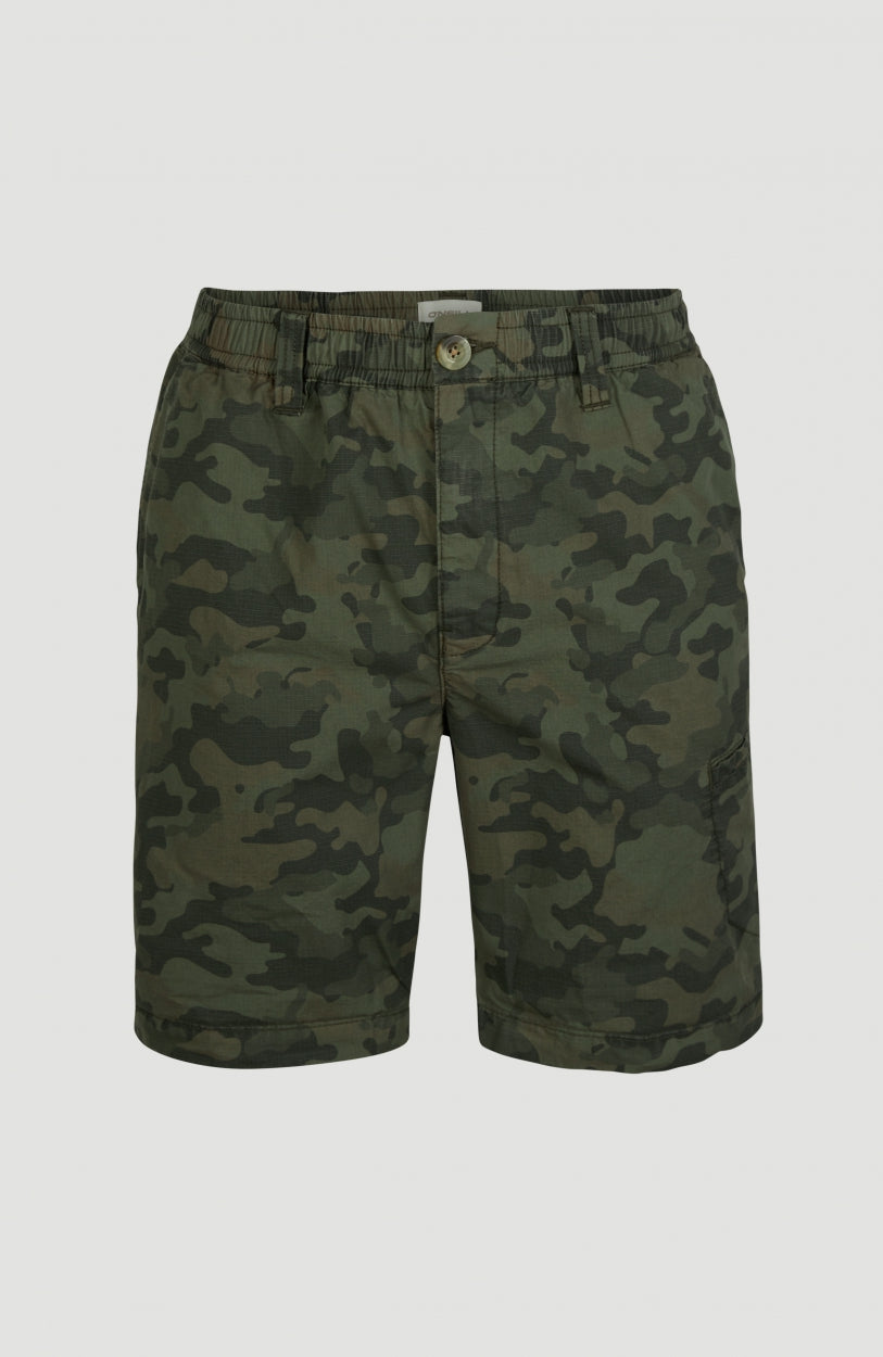 Dressed Camo Shorts | Olive Leaves -A